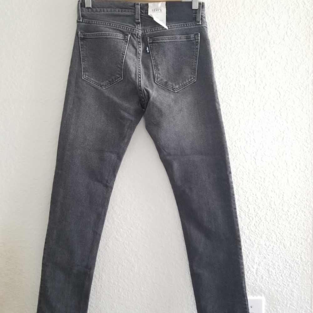 Levi's Made & Crafted Cigarette Slim Mid Rise Cropped Ankle Jeans Size 2… - Picture 5 of 14